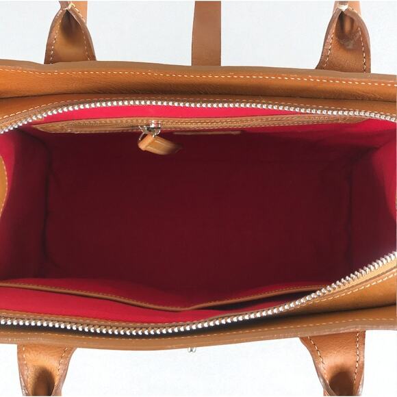 CAVALCANTI Italian Designer Leather Satchel Shoulder Bag Brown Luxury Timeless - Picture 8 of 14